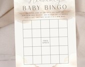 Heavenly Baby Bingo Template: Cloud Theme (Digital & Printable)