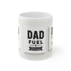 Taza de combustible para papá / Regalo del Día del Padre de hija o hijo / Regalo divertido de cumpleaños para papá / Regalo de Navidad para papá / Taza de café para papá primerizo