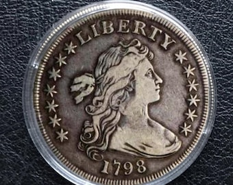 希少な1794年製リバティ・フローイングヘア・シルバーカラーUSAクール