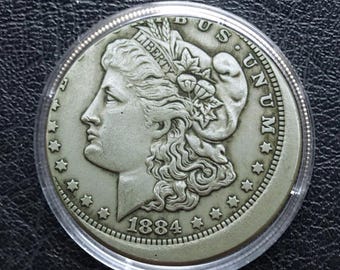 1885年米国モルガン銀貨希少コイン - Etsy 日本
