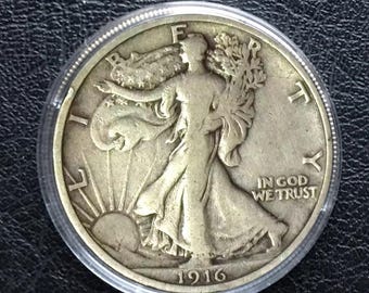 1916 Walking Liberty Half Dollar US Sammlermünze