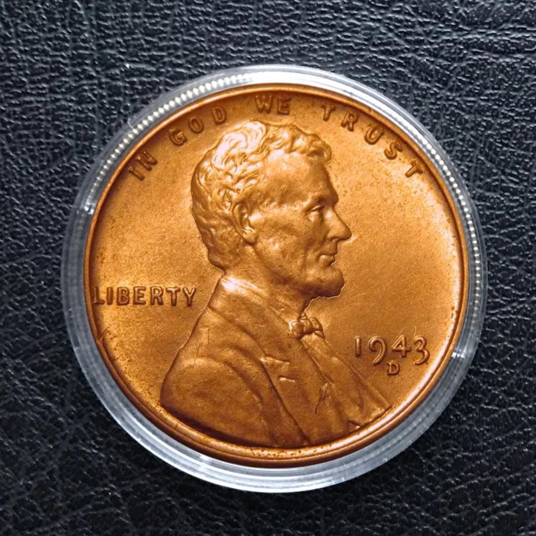 1943-D Copper Lincoln Penny: Collectible US Commemorative Coin - Etsy
