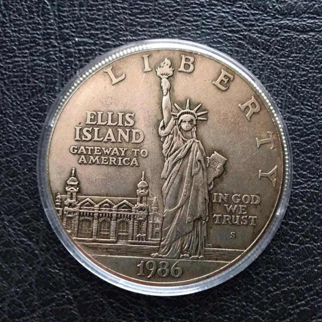 Ellis Island 1986 Liberty Coin - Etsy