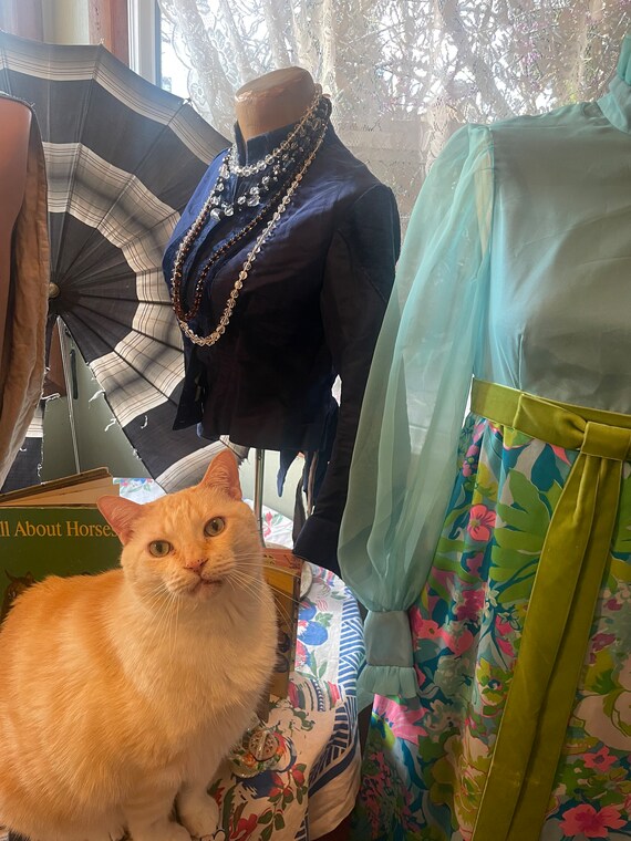 1960s flower power maxi dress - image 6