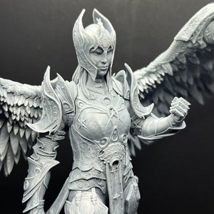 Dame Aylin Miniature Unpainted | Aasimar | The Nightsong | BG3 | Baldur's Gate 3 | DND | Dungeons and Dragons | Bulkamancer