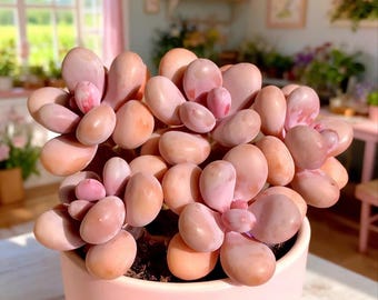 Pachyphytum Pink Moonstone Graptosedum Miul rare Succulent Lavender Pebbles: 2" Pot Live Plants, Office Festival Decor, DIY Projects Gifts