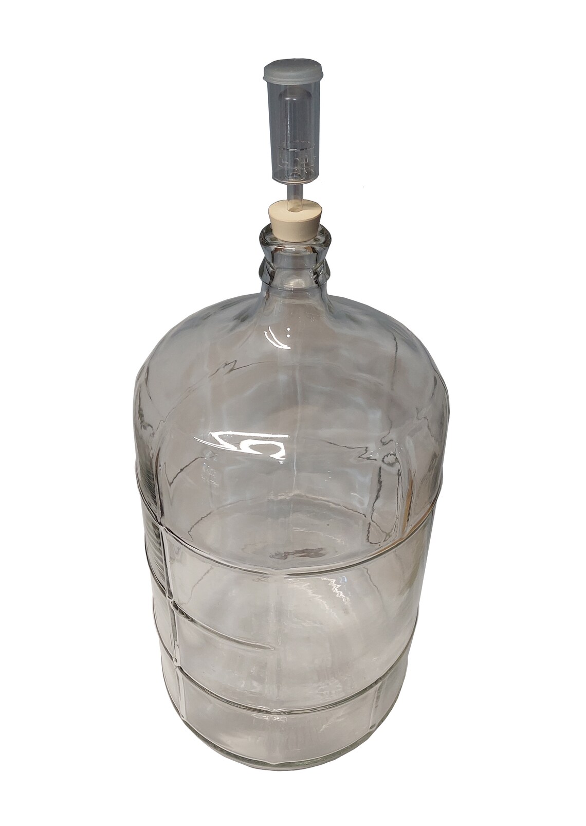 Large Glass Carboy With Air Lock Setup, Various Sizes Etsy