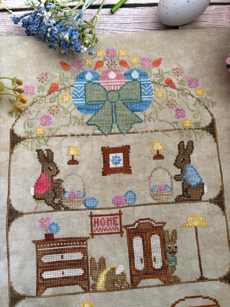 Easter Bunny Emporium - PDF Cross Stitch Pattern - Etsy