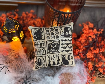 Halloween Pillow - Digital PDF pattern for cross stitch