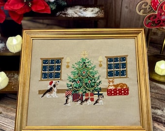 Furry Festive Friends PDF Cross stitch pattern * Digital pattern only