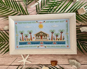 shack on the Shore PDF pattern Cross stitch chart
