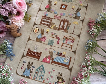 Easter Bunny Emporium - PDF Cross stitch pattern