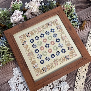 Figs and Flowers ** Digital cross stitch PDF pattern