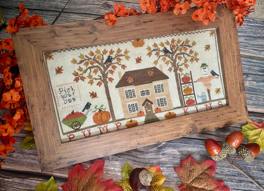 DIGITAL PDF Cross Stitch Pattern - Pick Your Own - Autumn Pumpkins - Etsy