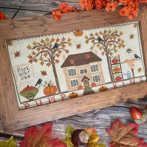 DIGITALES PDF Kreuzstichmuster - Such Dir Deine eigenen Motive aus - Herbst Kürbisse