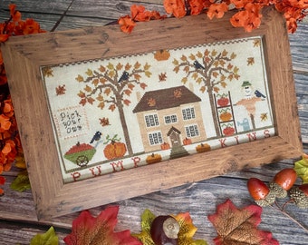 DIGITAL PDF cross stitch pattern - Pick your own - Autumn Pumpkins
