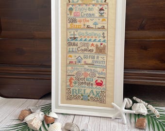 Beach - PDF Cross stitch pattern