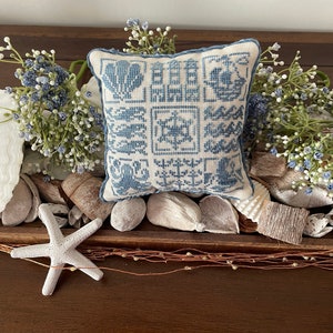 Nautical Pillow - PDF Cross stitch pattern