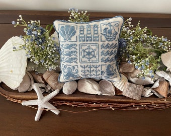 Nautical Pillow - PDF Cross stitch pattern