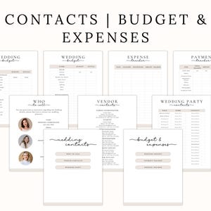 A wedding day binder with a checklist of items to plan for a wedding. The checklist includes items such as wedding mood board, wedding weekend, events overview, who to call, vendor contact, accommodations, wedding party, task list, ceremony venue, reception venue, ceremony entrance, recessional, wedding music, order of speeches, emergency planner, social media planner, rehearsal menu, reception menu, and destination map. The binder also includes images of the wedding venue, the wedding couple.