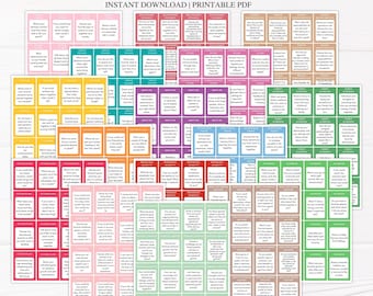 300+ Couple Conversation Starter Cards | Date Night Questions | Ideas | Relationship Questions | Printable Cards | Couple Questions