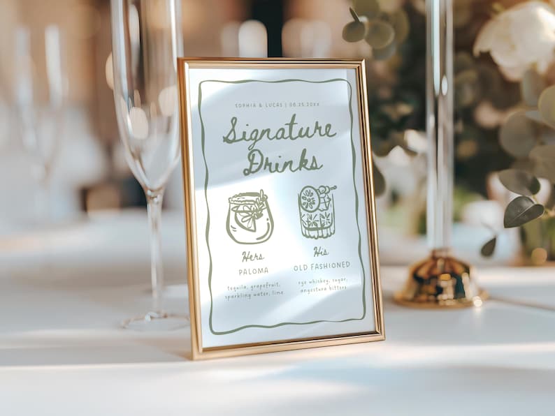 illustrated bar menu
signature drink
modern bar menu
editable bar menu
printable bar menu
whimsical wedding signage
hand drawn menu
signature drinks sign
wedding drink menu
cocktail menu
wedding bar sign	
bar menu sign
hand written menu
minimalist printable bar menu