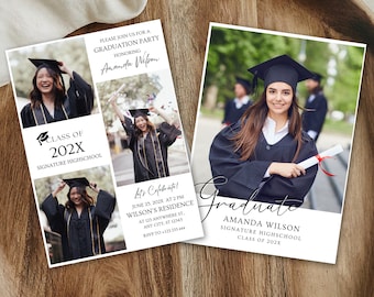 Graduation Invitation Template |  Graduation Invitation | Graduation Announcement | Graduation Party Template | Senior Graduate Announcement