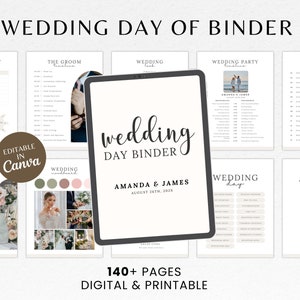 The Ultimate Wedding Day Binder Template | Wedding Binder Template | Printable Wedding Planner | Digital Wedding Binder | Wedding Checklist