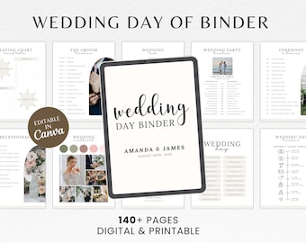 The Ultimate Wedding Day Binder Template | Wedding Binder Template | Printable Wedding Planner | Digital Wedding Binder | Wedding Checklist