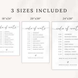 wedding order of events sign
modern wedding day timeline
minimalist wedding timeline
wedding itinerary sign
order of the day sign
wedding reception timeline
editable wedding timeline	
custom wedding timeline sign	
printable wedding sign
wedding day schedule
modern wedding sign	
large wedding sign
bohemian wedding timeline
wedding program sign
ceremony timeline poster
wedding timeline sign
wedding reception