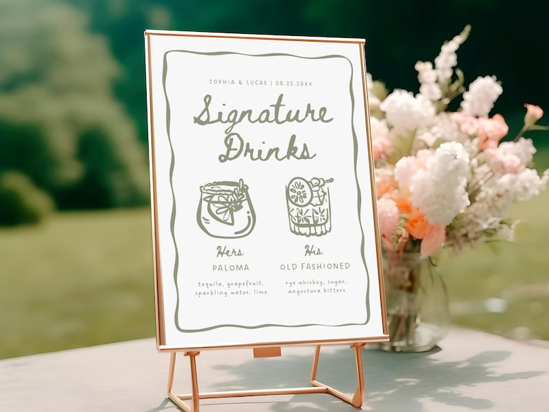 illustrated bar menu
signature drink
modern bar menu
editable bar menu
printable bar menu
whimsical wedding signage
hand drawn menu
signature drinks sign
wedding drink menu
cocktail menu
wedding bar sign	
bar menu sign
hand written menu
minimalist printable bar menu