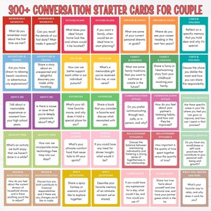 300+ Couple Conversation Starter Cards | Date Night Questions | Ideas ...