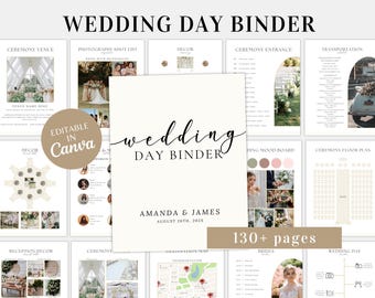The Ultimate Wedding Day Binder Template | Wedding Binder Template | Printable Wedding Planner | Wedding Checklist | Instant Download