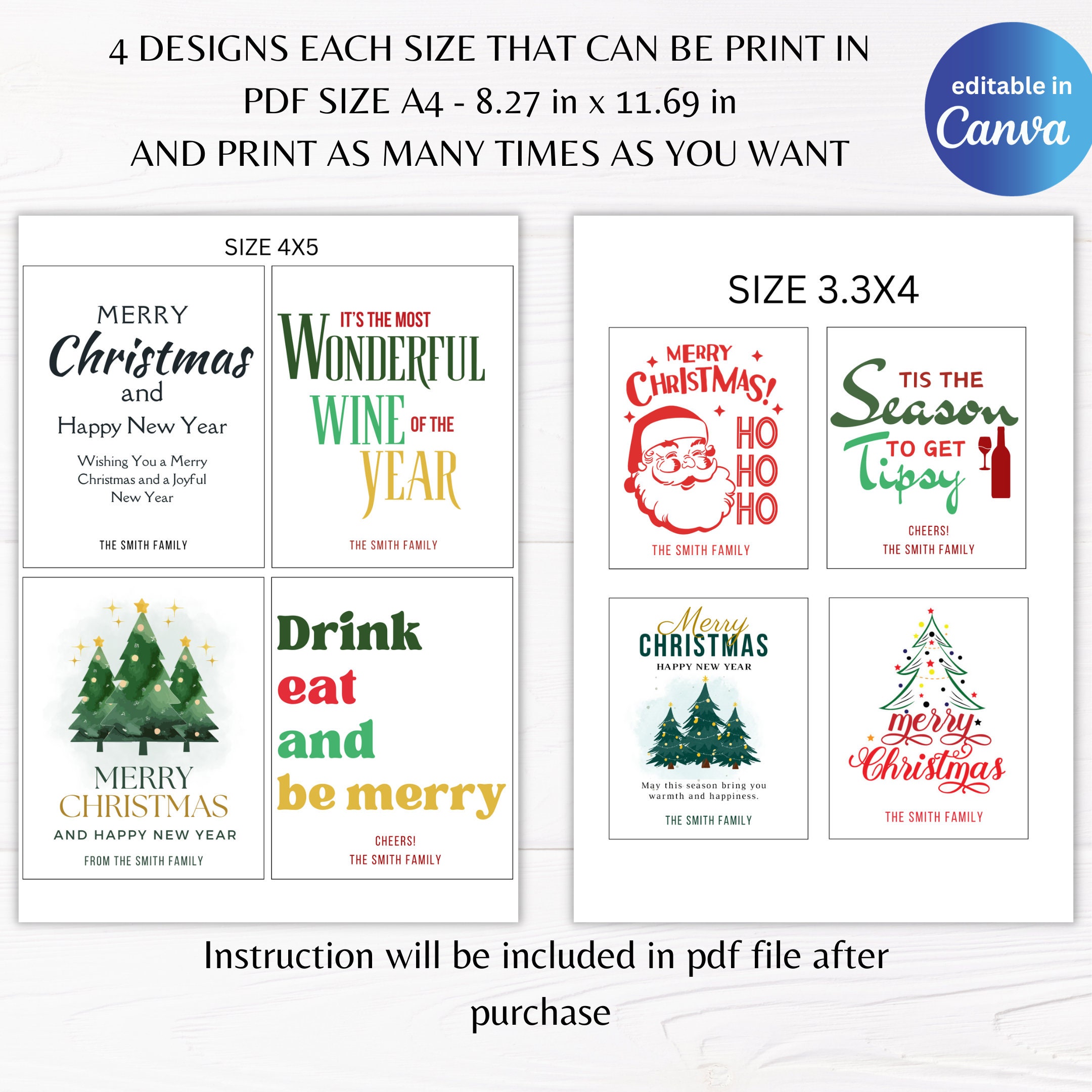 editable-christmas-wine-labels-merry-christmas-wine-labels-funny
