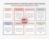 300+ Couple Conversation Starter Cards | Date Night Questions | Ideas | Relationship Questions | Printable Cards | Couple Questions
