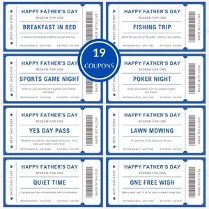 Fathers Day Gift Coupon Template | Printable Fathers Day Gift Coupon ...