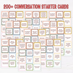 Conversation Card | Conversation Starters | Conversation Starter Cards | Family Conversation Starter | Dinner Conversation | Icebreaker Game