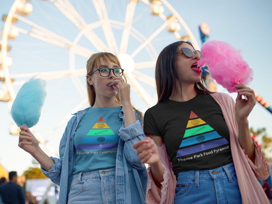 Theme Park Food Pyramid classic Unisex Jersey Short Sleeve Tee/soft