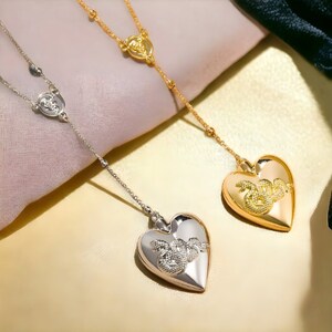 Lana Del Rey Coke Halskette Gold und Silber 3.0 LDR Herz Halskette LDR-Geschenk für Sie Halskette im LDR-Stil Bild 4