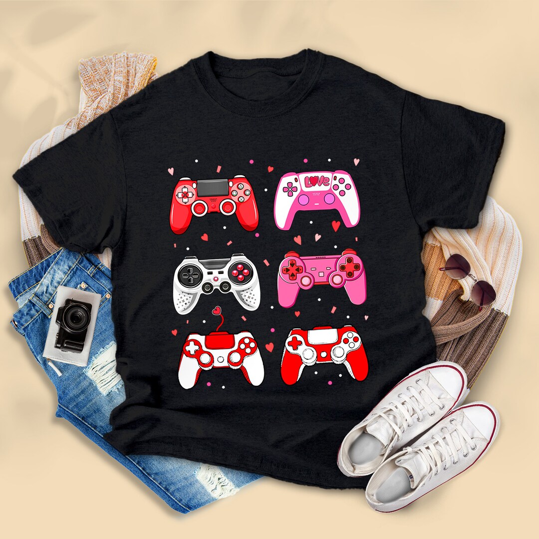 Valentine Video Game Controller Shirt, Valentine Game Shirt, Gaming