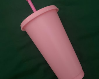 Dark pink 24oz Blank Cold Cups | Single cup or Pack of 5, gift, present, party