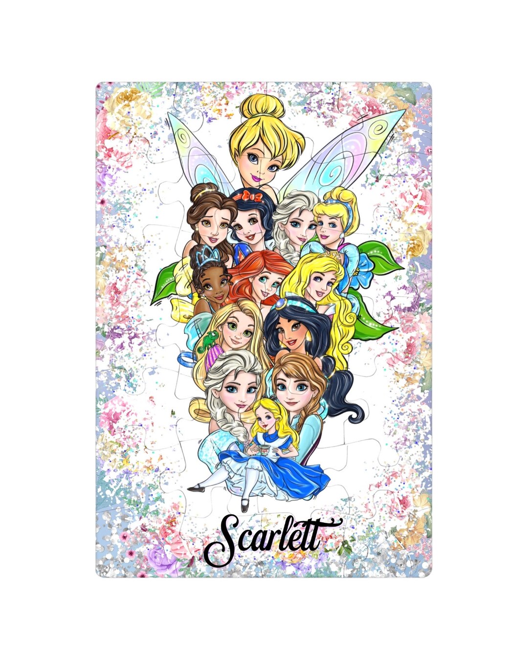 Personalized Princess Puzzle for Kids | Custom Name Fairy Tale Jigsaw ...