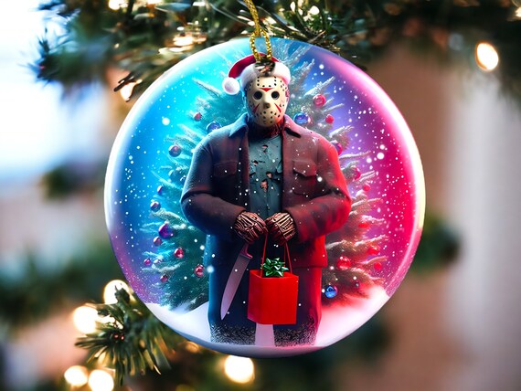 Jason Vorhees Faux 3D Snow Globe Christmas Ornament - Etsy