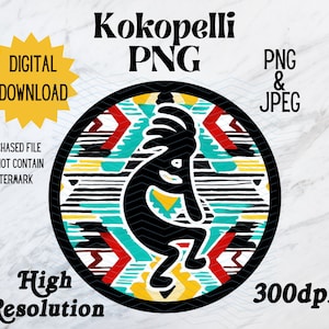 Nowy Meksyk - Symbol Kokopelli Sublimacja PNG, Wysoka rozdzielczość 300 dpi