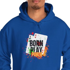 Pokerspelare Texas Hold'em Poker Hoodie för pokerspelare Poker Novelty Gift Pocket Ess Hoodie