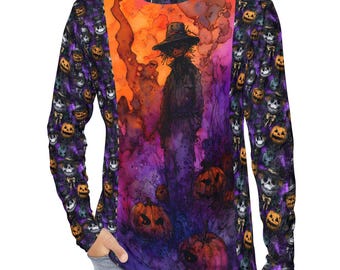 Spooky Scarecrow Halloween Shirt for Men Spooky Pumpkin Shirt Pumpkin Patch Scarecrow Halloween Top Spooky Season Scarecrow Shirt