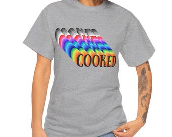 Cooked Gamer Tee | retro 3D Gamer Cooked T-shirt
