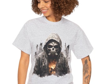 Gamer T-shirt Apocalypse Survivor Skull Shirt End Of The World T-shirt Novelty Gift for Gamers T-shirt