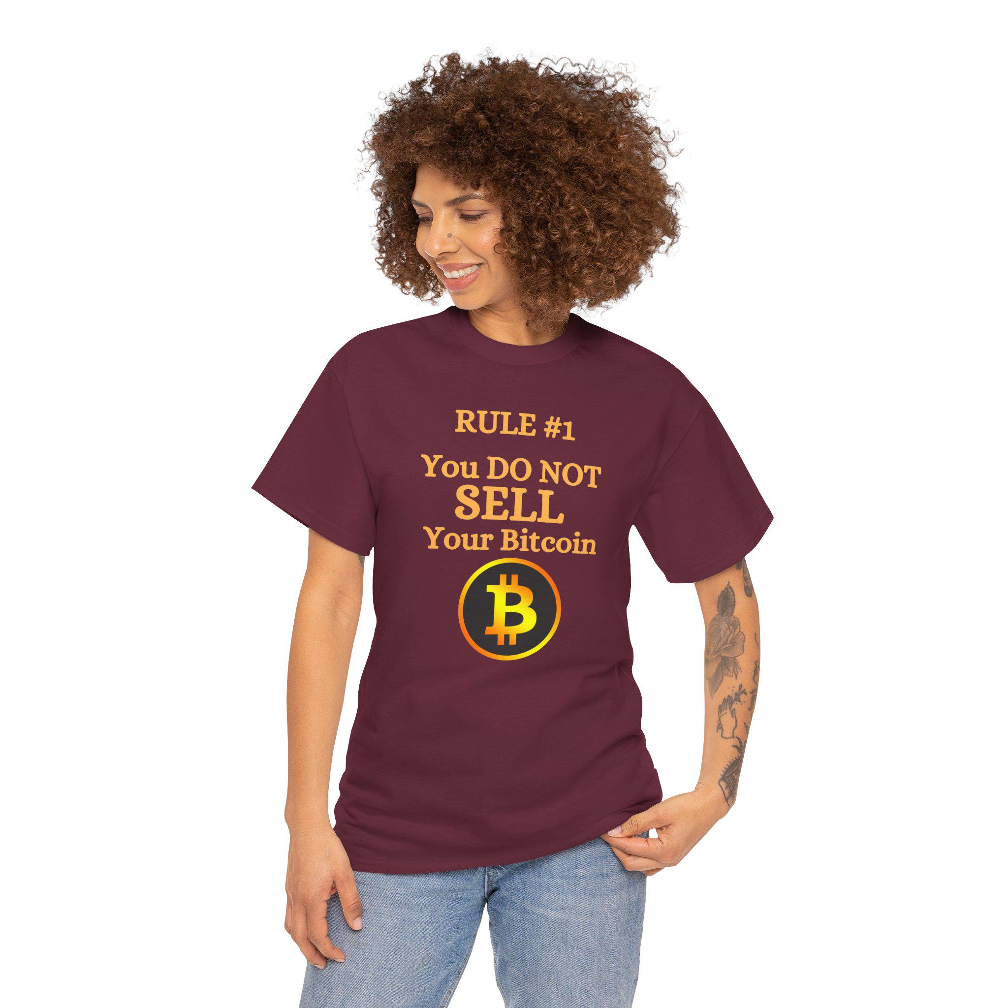 Bitcoin T-shirt Rule 1 Bitcoin Shirt Crypto Bitcoin Tshirt for Crypto  Investor Shirt