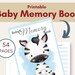 Printable Baby Memory Book | Instant Download | 8.5x11 PDF| Baby Book ...